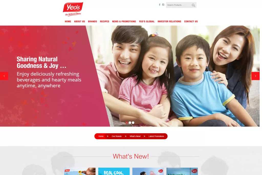 Yeos Website