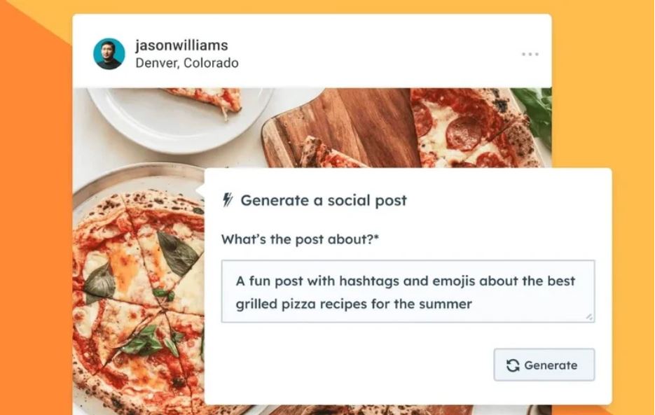 2 - HubSpot’s AI Social Media Post Generator