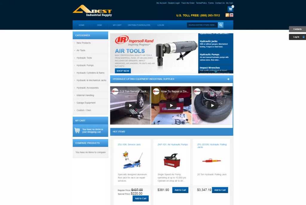 ABest Industrial Supply Website
