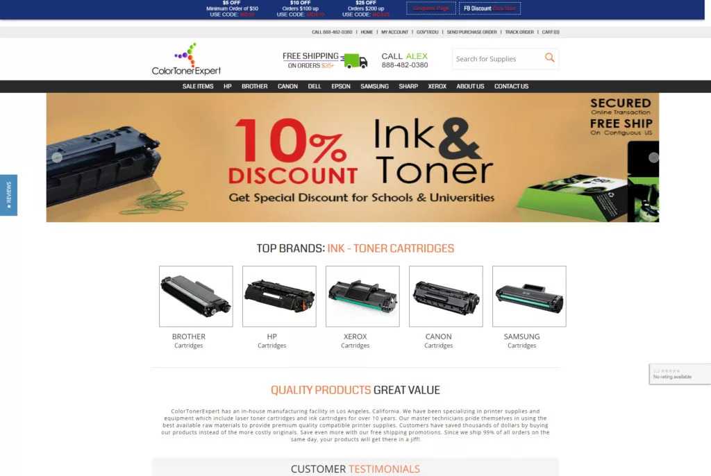 Color Toner Expert Website