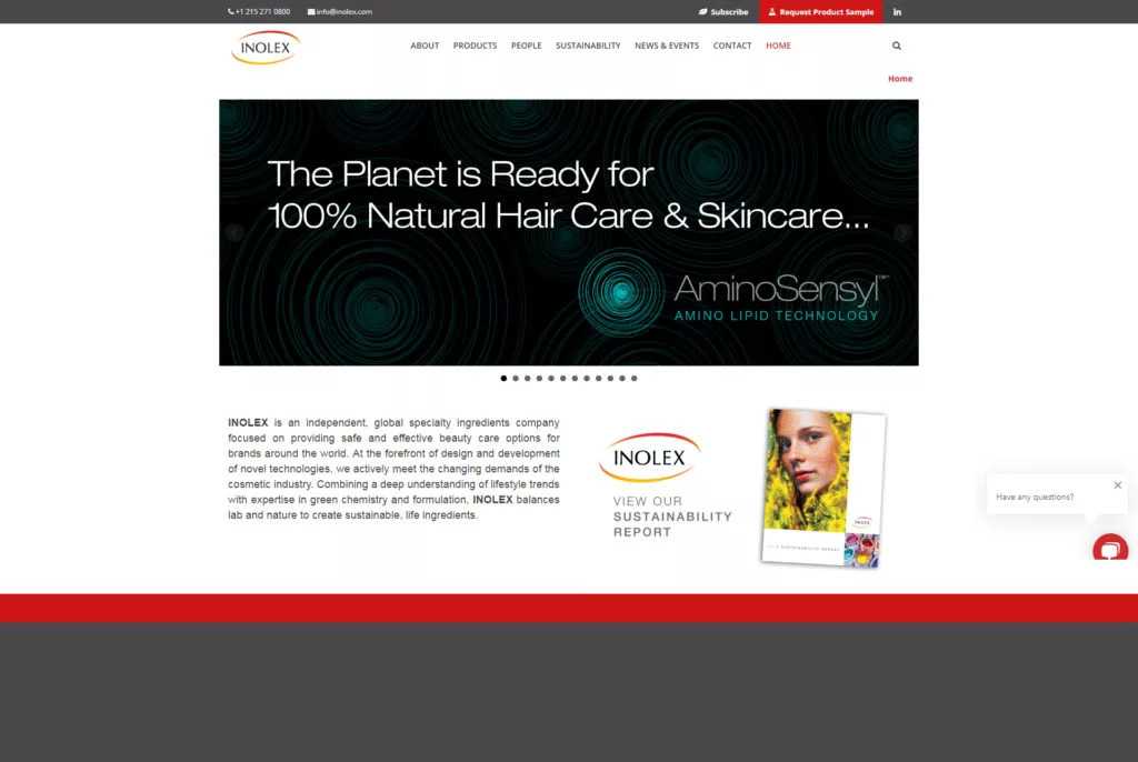 Inolex Website
