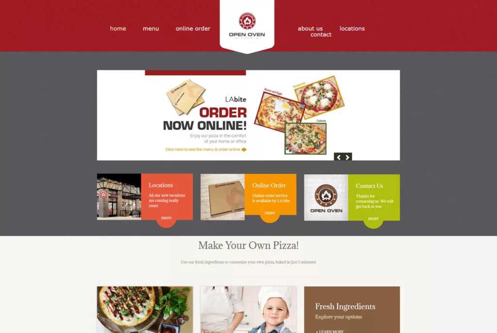 Open Oven Website
