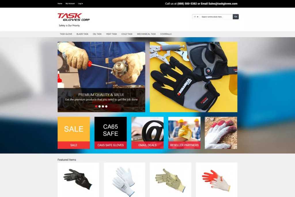 Task Gloves Website