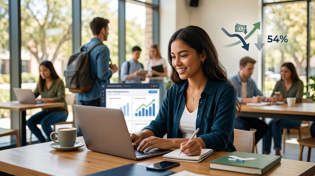 Amity University Online Reduced Cost per Admission by 54%