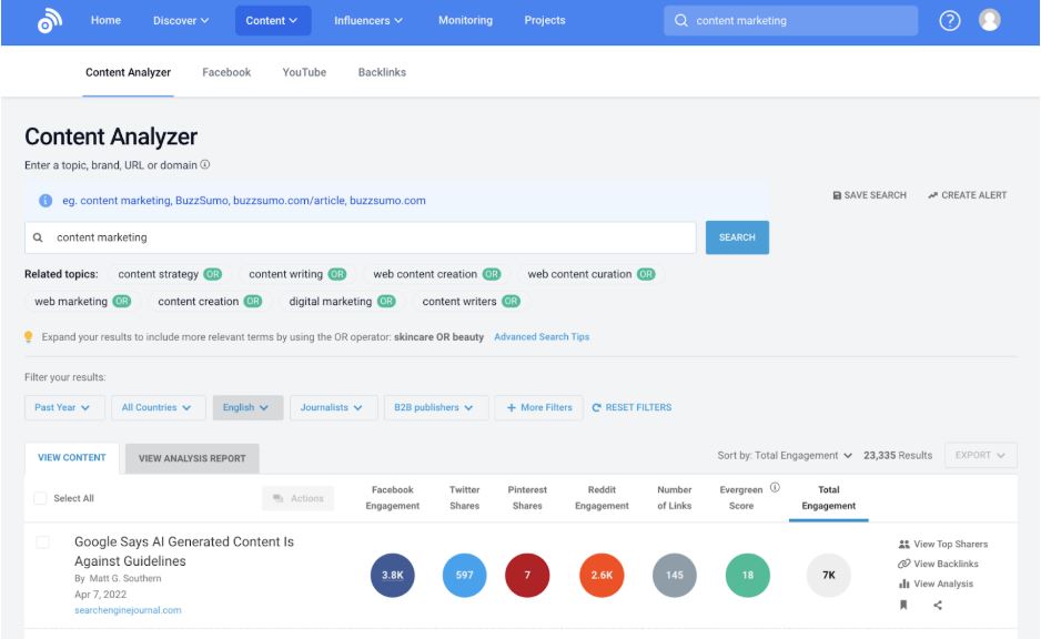 5 - BuzzSumo